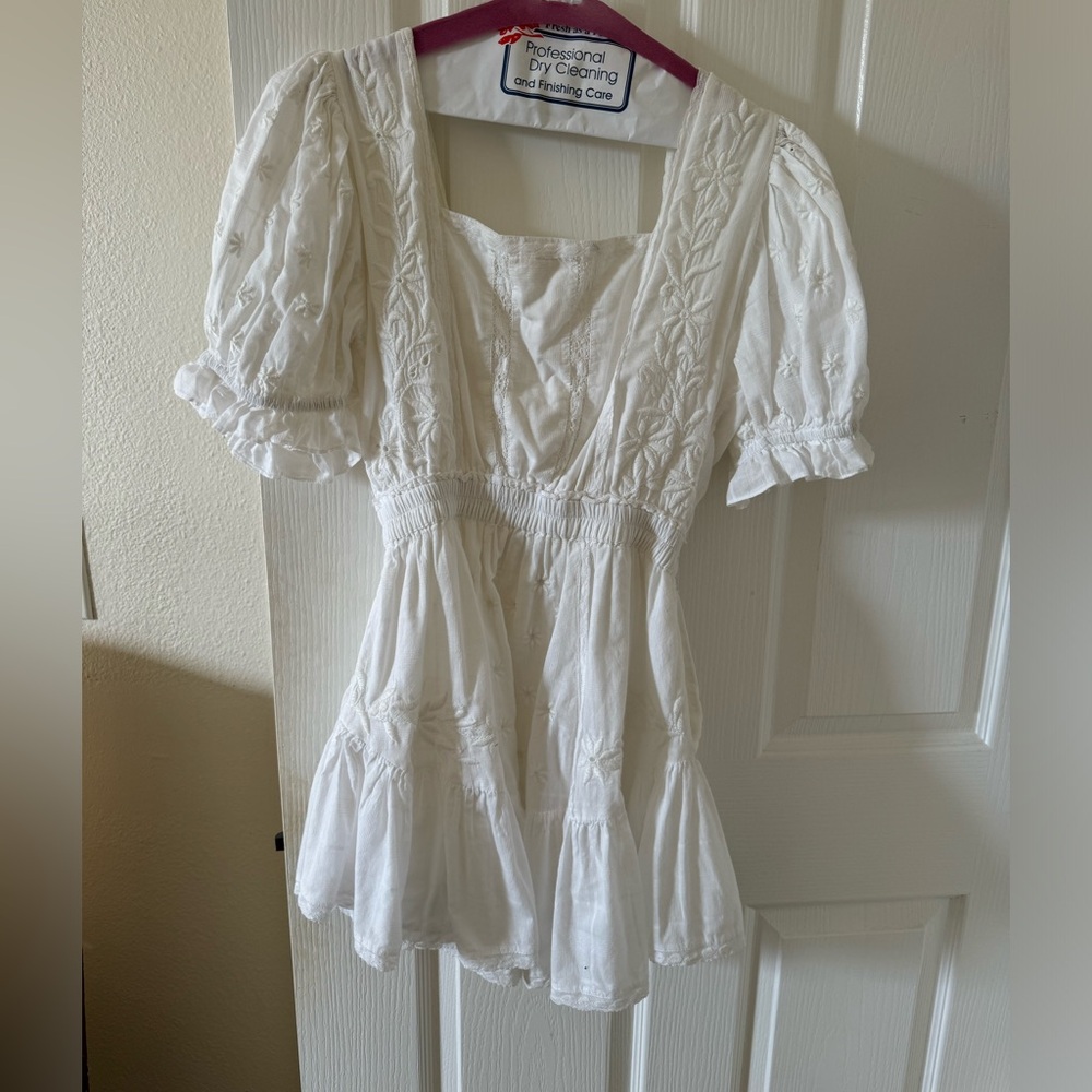 Loveshackfancy Mini White Dress
